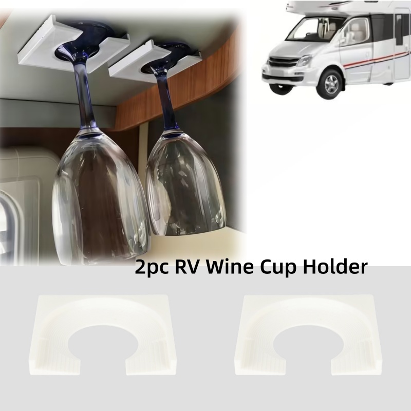 Wine & Beer Guayaquil - 2-delige RV Campervan Wijnbekerhouder Met Zelfklevende