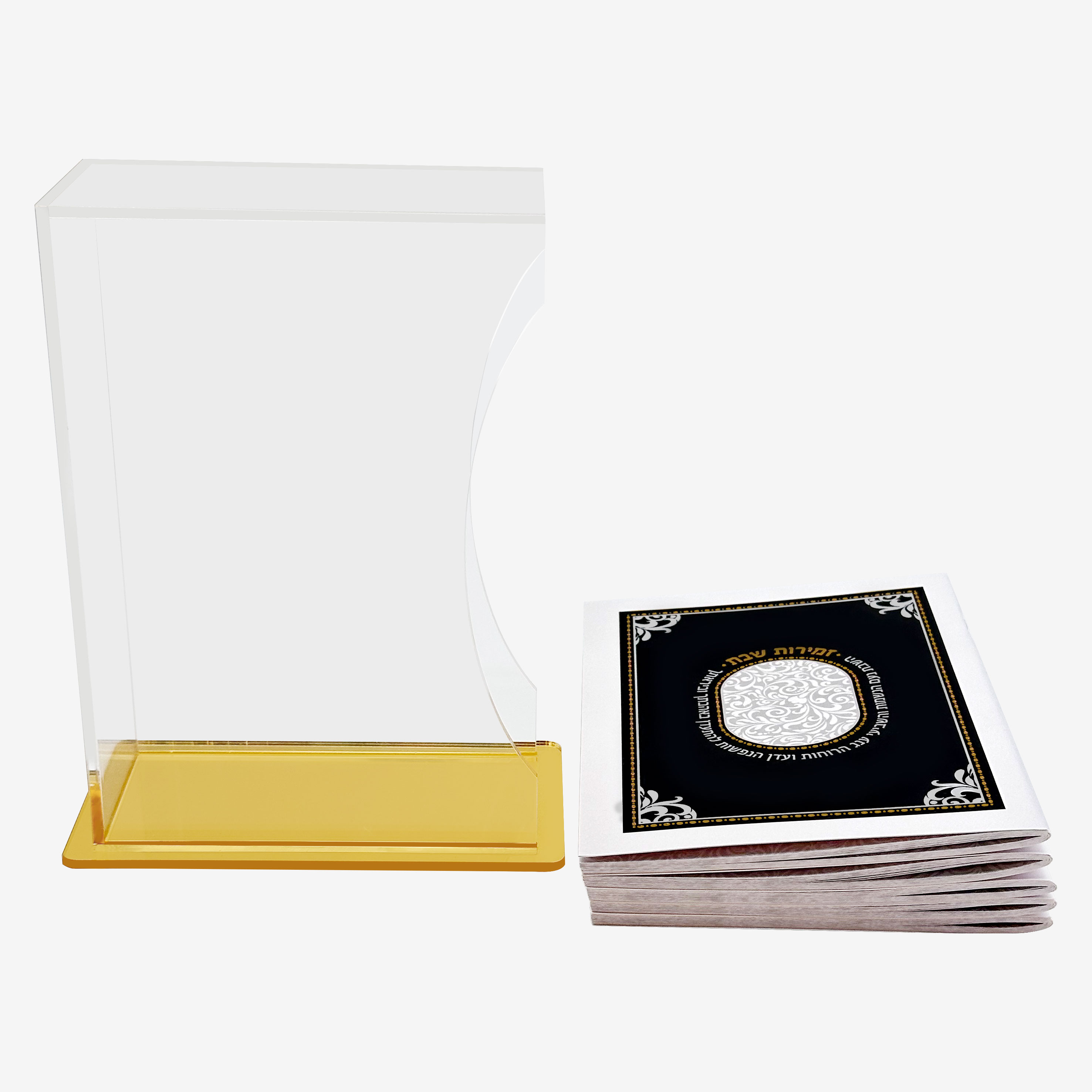 Cocktail Shaker Set - Judaica Acryl Zemirot Box met 6