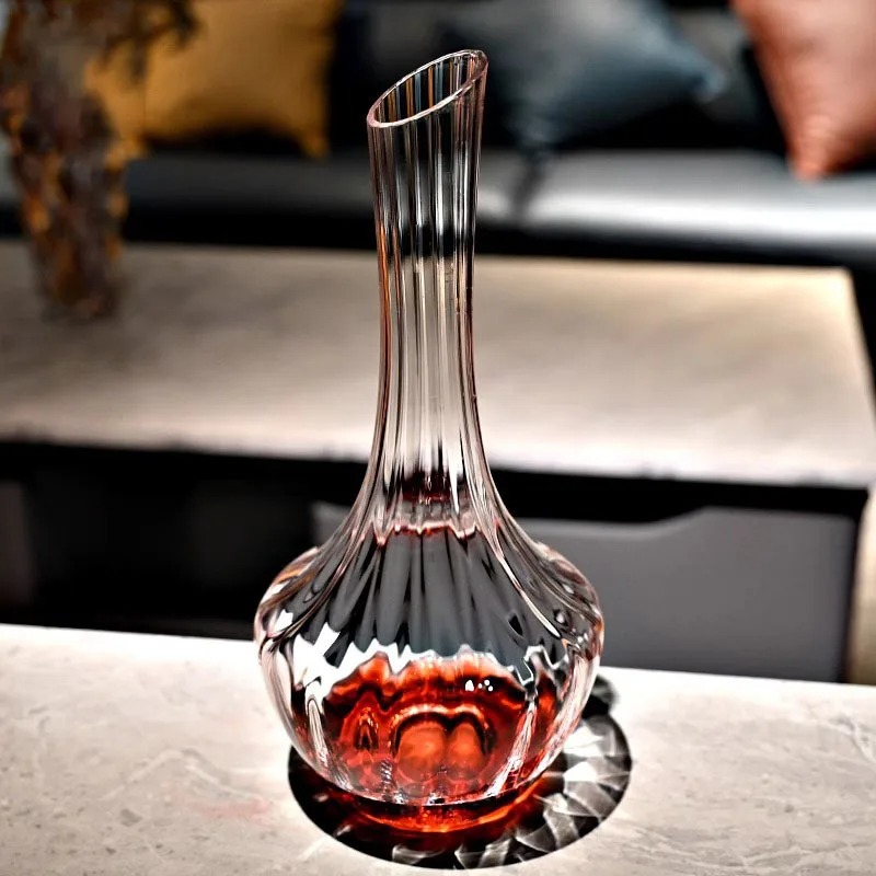 Wine Aerator Pour - Elegante Europese gefluteerde kristallen wijnkan met