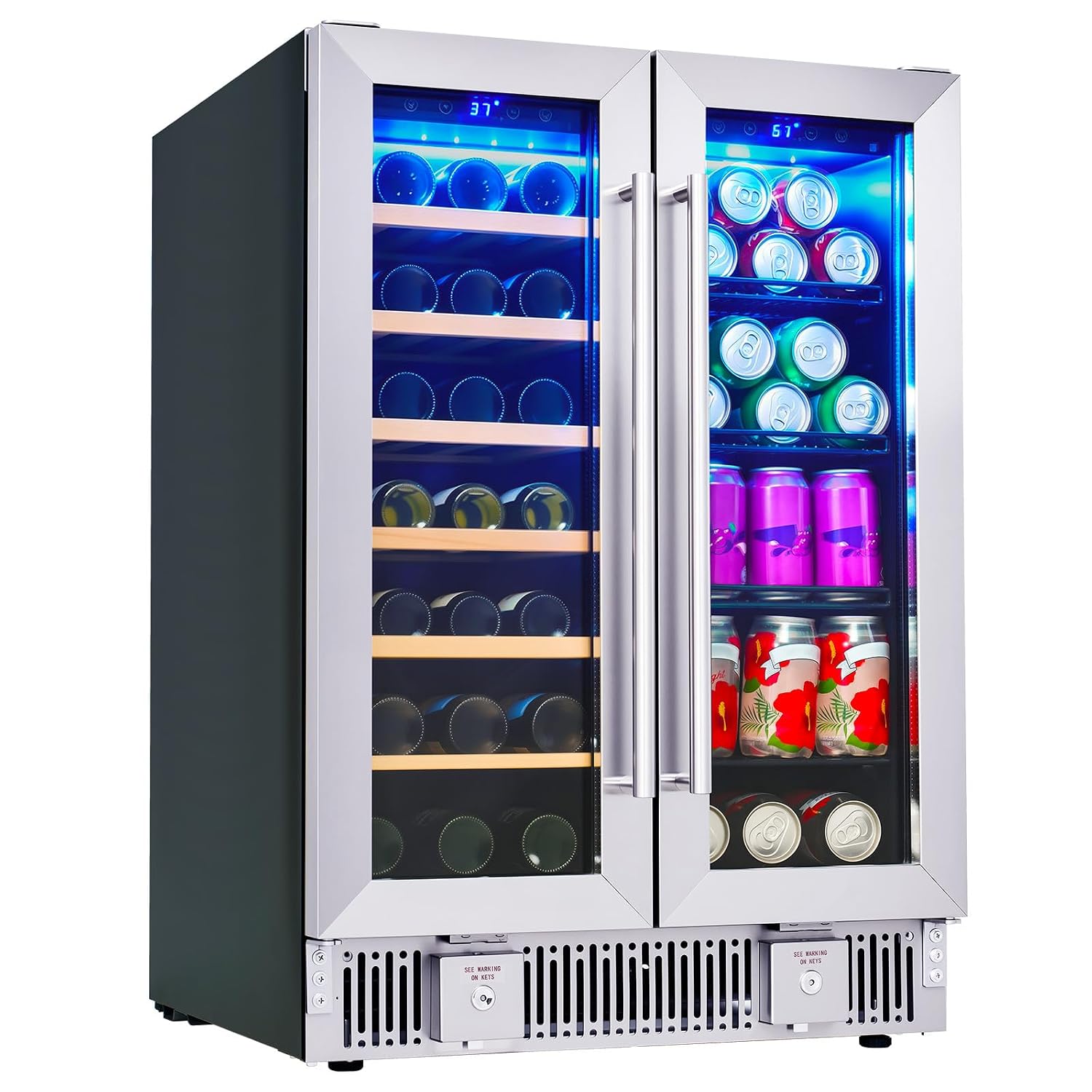 Drankenkoelkast, 24-inch dual- - Wine Beer Dual Zone recensie en prijs