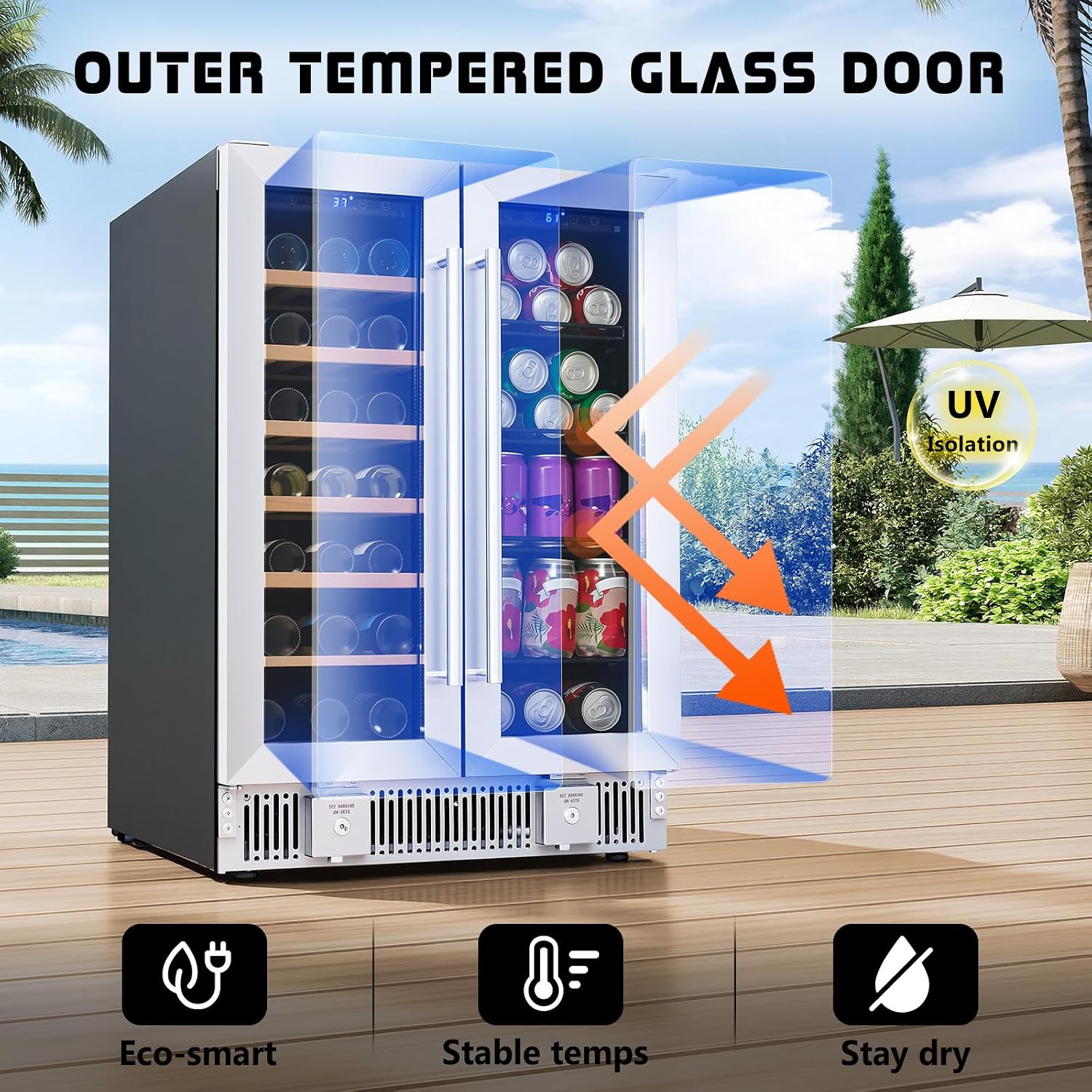 Drankenkoelkast, 24-inch dual- - Wine Beer Dual Zone recensie en prijs